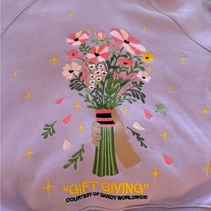 Dandy Worldwide Lavender Floral Sweatshirt